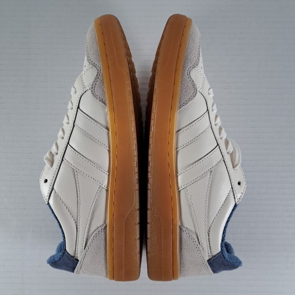 Gola Eagle 86 Sneakers Shoes Womens 7 White Blue Leather Suede Gum Sole CLB572 - Picture 12 of 13